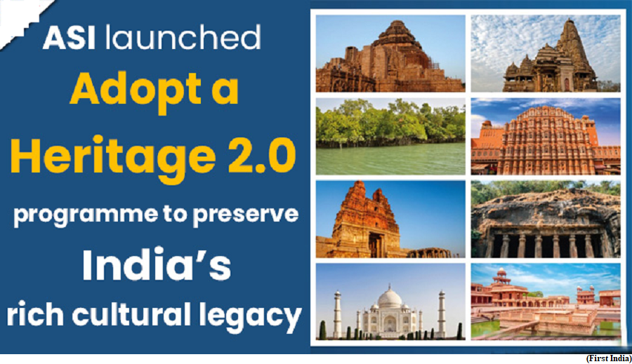 Adopt a Heritage 2.0 programme  (GS Paper 1, Culture)