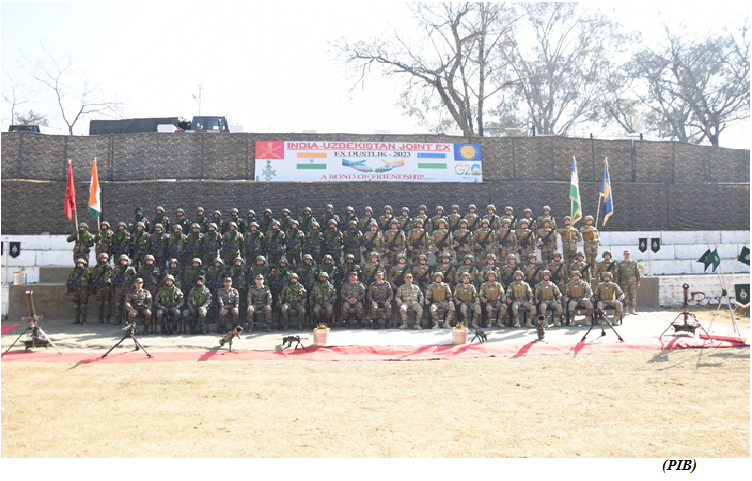 Indo Uzbekistan Joint Military Exercise Dustlik (GS Paper 3, Defence)