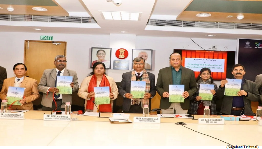 NITI Aayog Launches Greening India Wastelands with Agroforestry (GROW) Report and Portal (GS Paper 3, Environment)