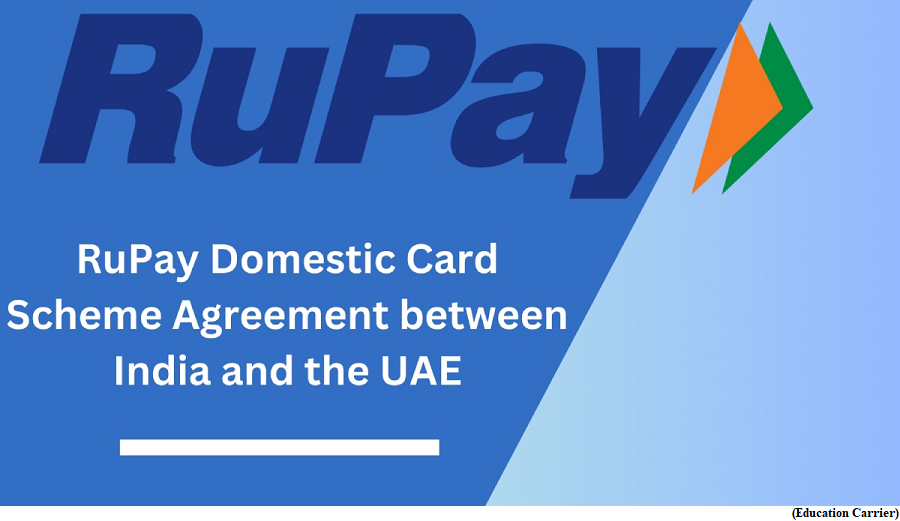 RuPay Domestic Card Scheme Agreement between India and the UAE (GS Paper 3, Economy)