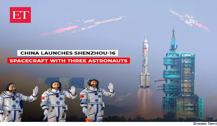 China Shenzhou16 spacecraft launched (GS Paper 3, Science and Technology)