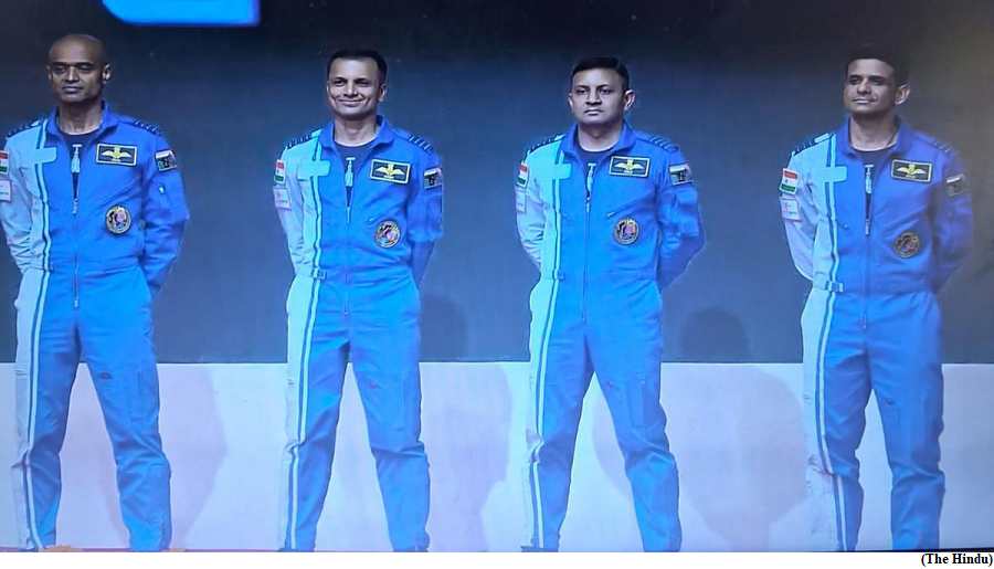 4 IAF pilots named as possible Gaganyaan crew (GS Paper 3, Science and Technology)