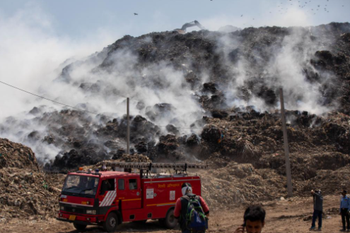 Ghazipur landfill: Rising temperatures add fuel to fire concerns (GS Paper 3, Environmental Concern)