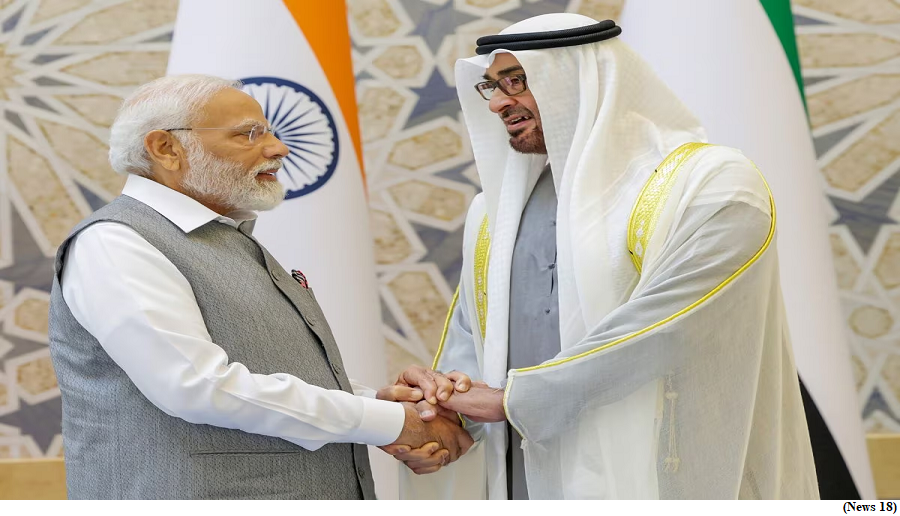 PM Modi UAE trip (GS Paper 2, International Relation)