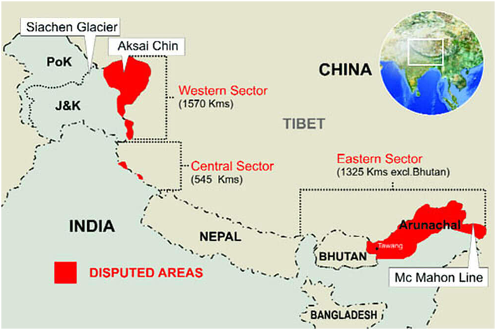 India-China border dispute (GS Paper 2, International Relation)